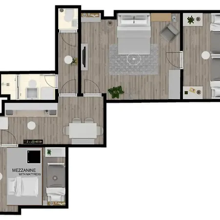 Apartmán Entire Unit In The Center Of