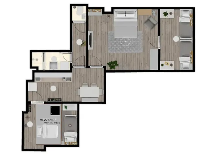 Апартаменты Entire Unit In The Center Of